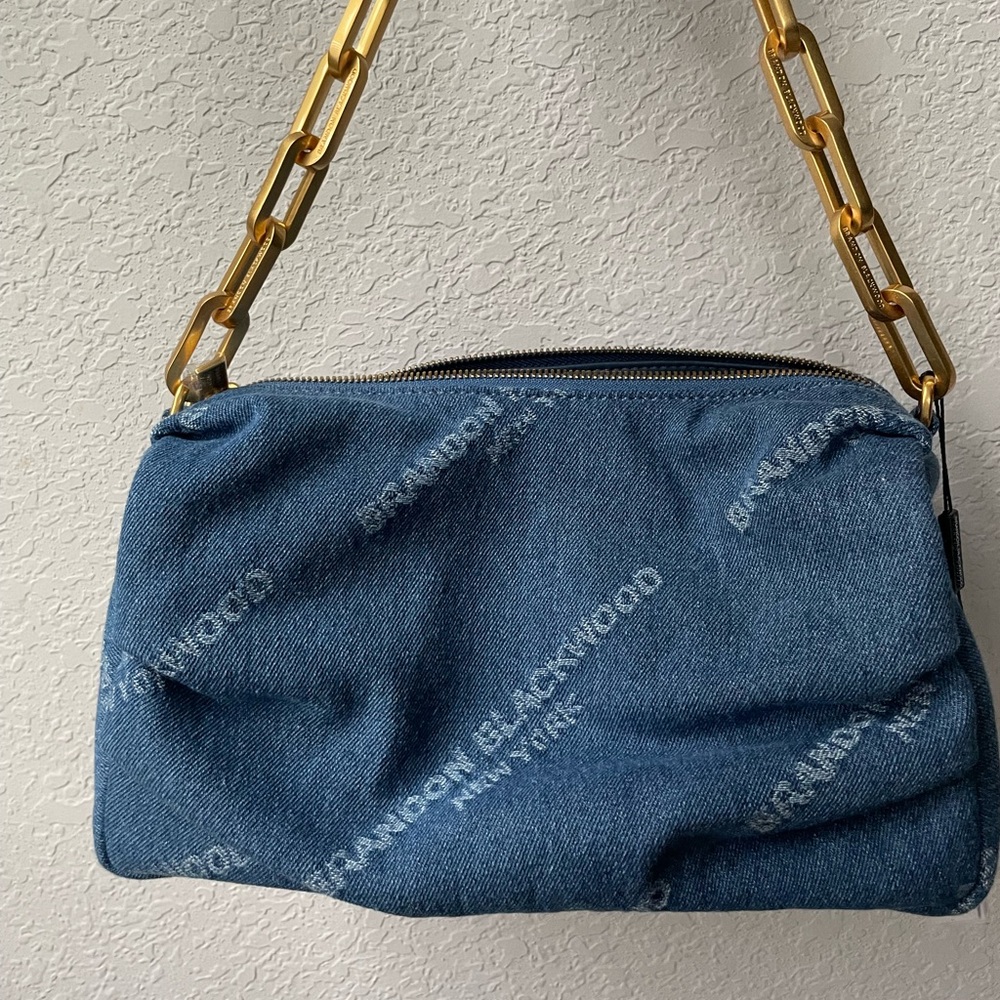 Brandon Blackwood Valentina Blue Denim Bag